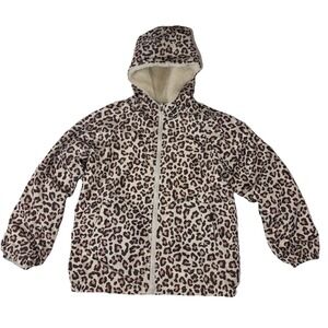 Sweet Stories Girls Reversible Leopard Puffer Jacket 10/12 From Children's Place